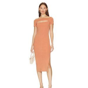 NWT Revolve One Grey Day Renata Midi Dress Size Small